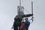 SP2ZIE - Wymiana anten ARIS na VHF SAT